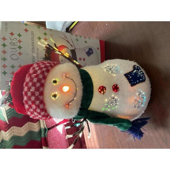 Merry Brite 14” Fiber Optic Snowman - Picture 1 of 8
